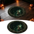 thumbnail image 1 of Halloween 3D Optical Illusion Round Area Rug, 24in Ghost and Spirit Stone Well Visual Floor Mat, Washable Decorative Carpet for Entryway, Bedroom, Porch & Halloween Party Decor (B), 1 of 6