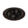 thumbnail image 1 of Halloween 3D Optical Illusion Round Rug, Velvet Vortex Ghost Circular Floor Mat, Non Soft Indoor Seasonal Carpet For Bedroom, Living Room & Bathroom Decorï¼50*50cm), 1 of 4