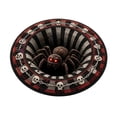 thumbnail image 1 of Halloween 3D Optical Illusion Rug 23.62 Inch, Spider Vortex Circular Mat with Spooky Depth Design, Non Velvet Floor Carpet for Bedroom Living Room, 1 of 2