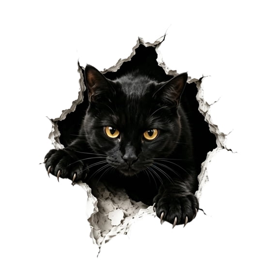 Halloween 3D Peeking Wall Decals, 7 Styles Scary Break Through Wall Stickers, Removable PVC Horror Window Decals for Halloween Party Home Decor(G)