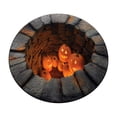 thumbnail image 1 of Halloween 3D Rug,Optical Illusion Round Floor Mat,Glowing Pumpkin Theme, Soft & Durable Fabric Non-Slip Modern Rug, Home/Halloween Funny Decor,Gift,L（15.7*15.7In), 1 of 8