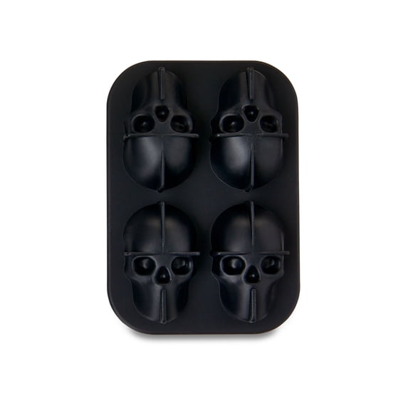 Halloween 3D Ice Cube Tray by Way to Celebrate, Black Ice Cube, Plastic Material, for Adult Use