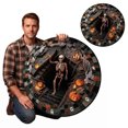thumbnail image 1 of Halloween 3D Visual Round Rug Non Washable Soft Area Carpet for Home Bedroom Living Room Party 23.62 in D, 1 of 6