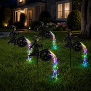Halloween 3D Witch Cauldron Garden Light, Waterfall Style Enchanted LED Glow Decor, Spooky Yard Ornament for Garden, Patio, Lawn and Fall Halloween Party