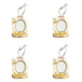thumbnail image 1 of Halloween 4 PCS Photo Frame Ornaments, Pumpkin Hanging Picture Frame Keepsake Decor, Sweet Holiday Tabletop or Wall Display with Ribbon, Cute 3D Craft for Home Party Gift, 1 of 5