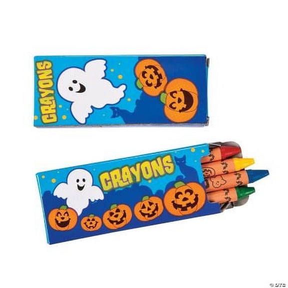 Halloween 4Pc Crayons - Basic Supplies - 48 Pieces