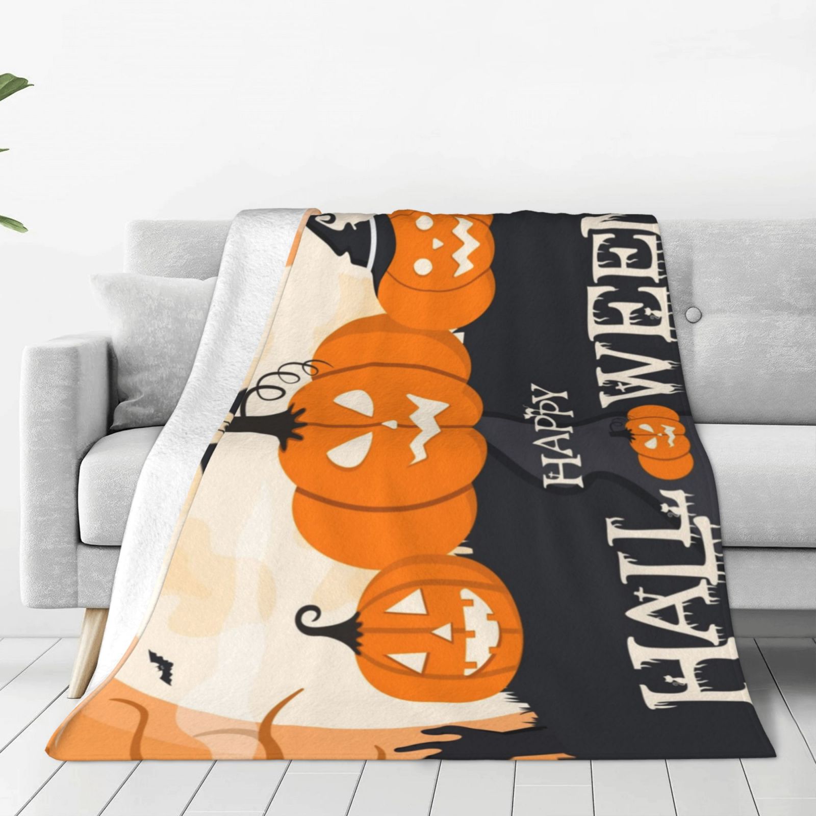 Halloween (54) Throws Blanket Soft Flannel Warm Bed Blankets for Couch
