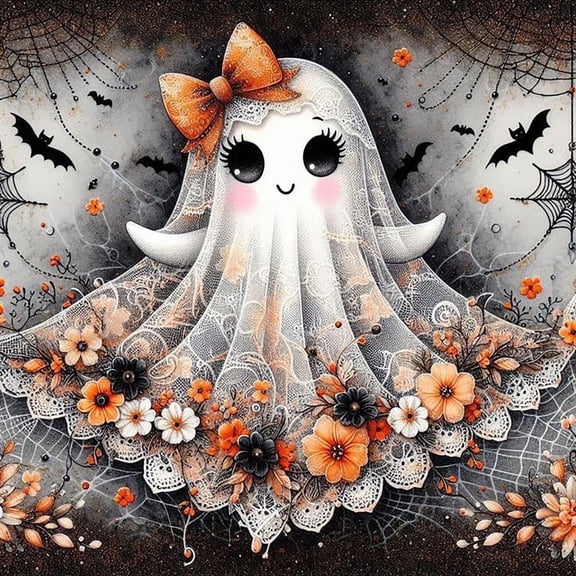 Halloween 5D Diamond Painting Kits for Adults Beginners, Horror Ghost Diamond Art Kits, Full Drill Diamond Dots Paintings with Diamonds Gem Art and Crafts Home Decor 12x12 inch