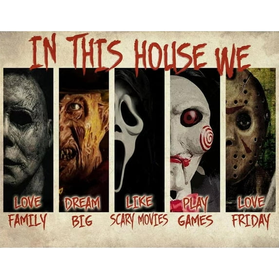 Halloween 5D Diamond Painting Kits, Large Diamond Art Skull Head Full Drill Horror Couplet Embroidery Wall Crafts for Gift and Home Decoration