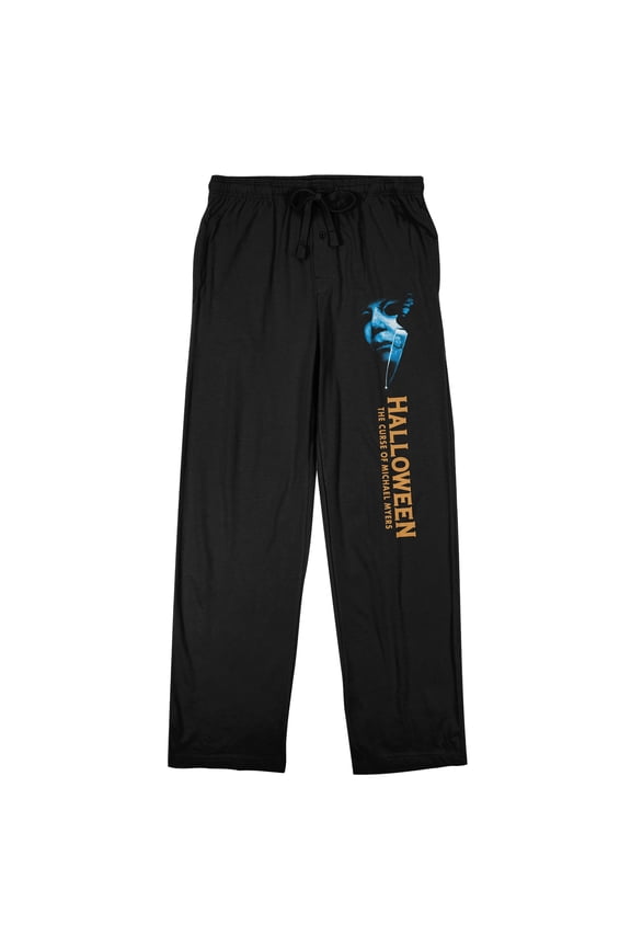 Halloween 6 Michael Myers Adult Black Sleep Pajama Pants-Small