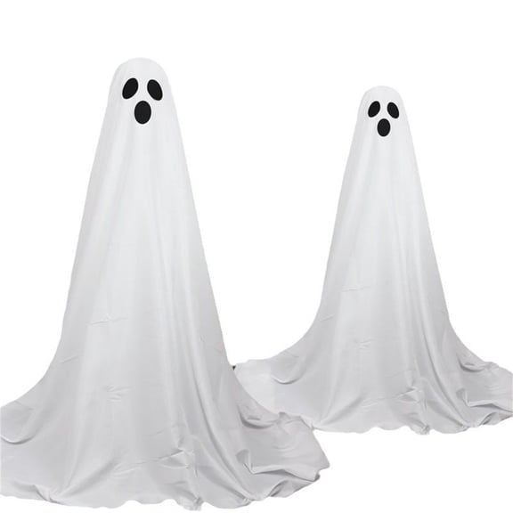 Halloween 60 in. Standing Ghost Lights, Remote Control Light Up Standing Ghost Decoration, Halloween Indoor Outdoor Ghost Yard Signs for Front Yard, Walkway & Entryway