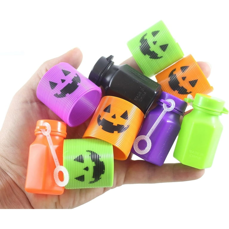 Halloween 96 Piece Small Toy Set - Bubbles - Spring Coils - Trick