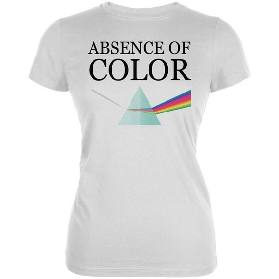 Halloween Absence of Color Costume Juniors Soft T Shirt White 2XL