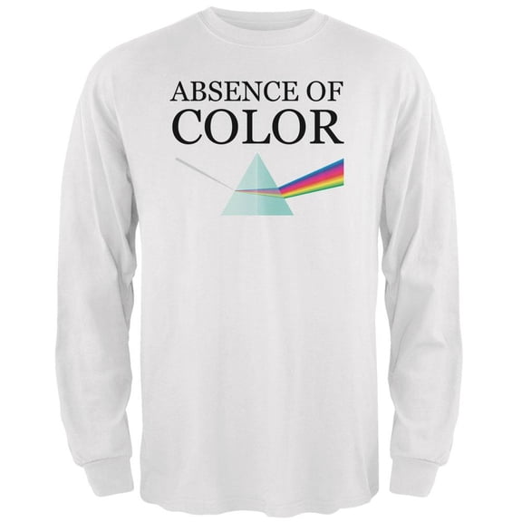 Halloween Absence of Color Costume Mens Long Sleeve T Shirt White SM