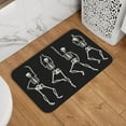 thumbnail image 1 of Halloween Absorbent Area Rug, Halloween Dancing Skulls Halloween Decorations Rugs for Living Room Door Mat Non Slip Indoor Carpet Halloween Decor Floor Mats 60x40in, 1 of 5