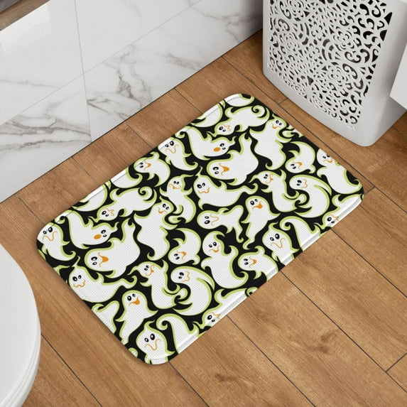 Halloween Absorbent Area Rug, halloween spooky cute Halloween Decorations Rugs for Living Room Door Mat Non Slip Indoor Carpet Halloween Decor Floor Mats 60x40in