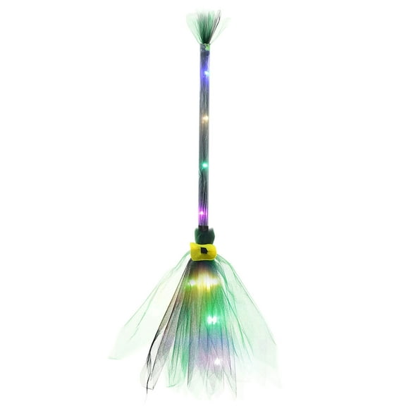 Halloween Accessories LED Witch Broomstick with Lighted Effects for Kids' Party Halloween Decorations & Supplies