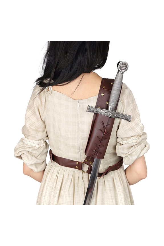 Halloween Accessory Performance Messenger Strap Tied Saber Leather Belt