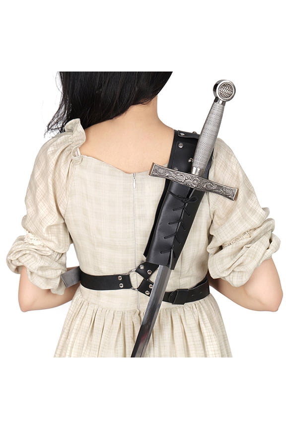 Halloween Accessory Performance Messenger Strap Tied Saber Leather Belt