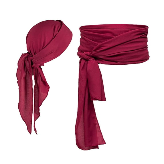 Halloween Accessory Set Bandana And Belt For Fair Theme Party