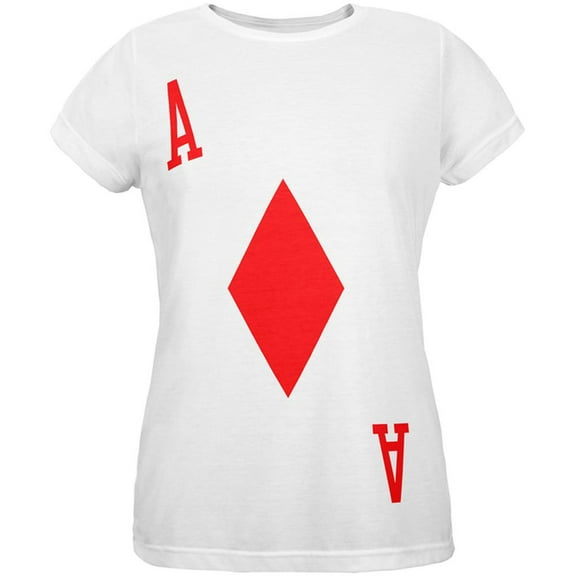 Halloween Ace of Diamonds Card Soldier Costume All Over Womens T Shirt Multi MD