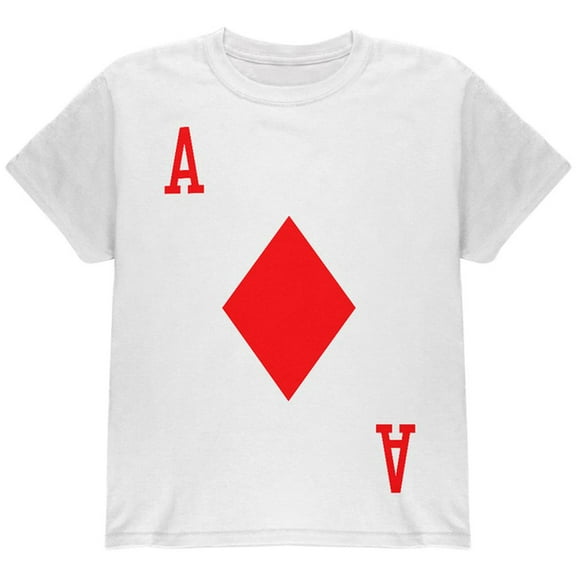 Halloween Ace of Diamonds Card Soldier Costume All Over Youth T Shirt Multi YLG