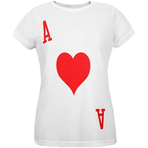 Halloween Ace of Hearts Card Soldier Costume All Over Womens T Shirt Multi X-LG