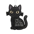 thumbnail image 1 of Halloween Acrylic Glitter Hanging Ornaments - Cute Black Cat Shape Pendants with Inspirational Quotes, Festive Tree Decor Accessories, Small Gifts for Halloween Holiday Celebration, 1 of 7