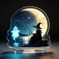 thumbnail image 1 of Halloween Acrylic Tabletop Stand, 2D Clear Cartoon Decoration for Desk Shelf Party Centerpiece and Spooky Home Decor, 1 of 7