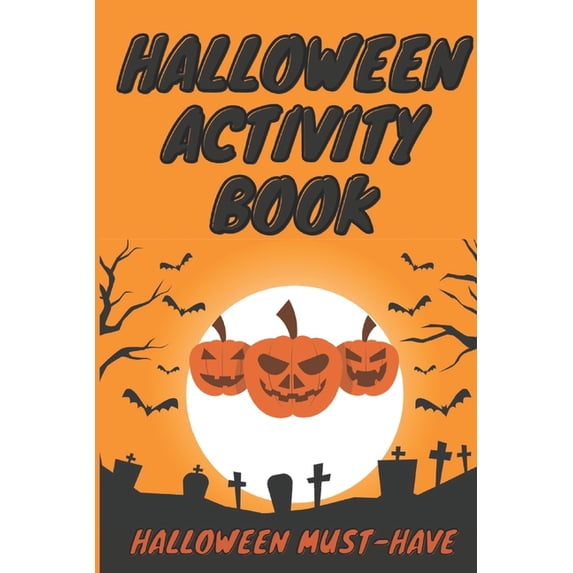 Halloween Activity Book: A Fun Workbook with Mazes, Word Search Puzzles & 30 Halloween Jokes, (Paperback)