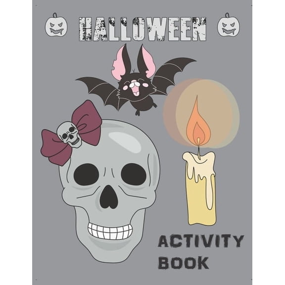 Halloween Activity Book: Coloring, Mazes, Sudoku, Learn to Draw and more for kids 4-8 yr olds, (Paperback)