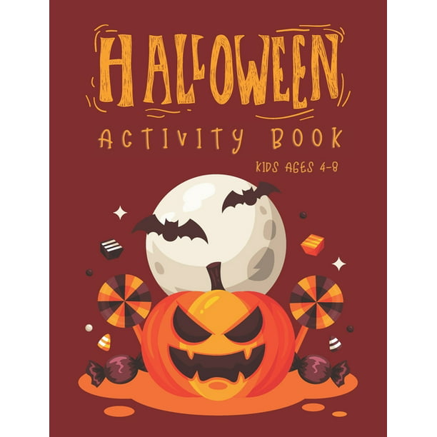 Halloween Activity Book for Kids Ages 4-8 : Premium Halloween Coloring ...