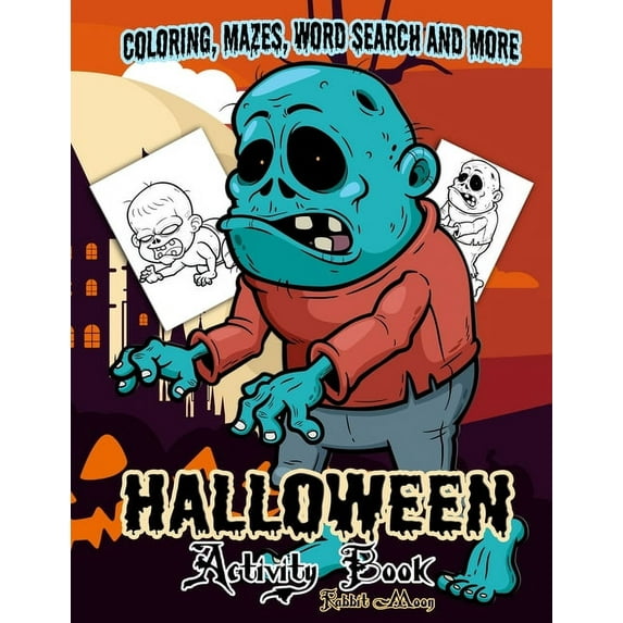 Halloween Collection Halloween Activity book: A Fun Kid Workbook Game For Learning, Coloring, Mazes, Word Search and More !, Book 8, (Paperback)
