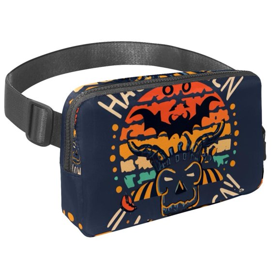 Halloween Adjustable Lightweight Money Belt with Extension Strap, Unisex Fanny Bag, Crossbody Bag, Waist Bag