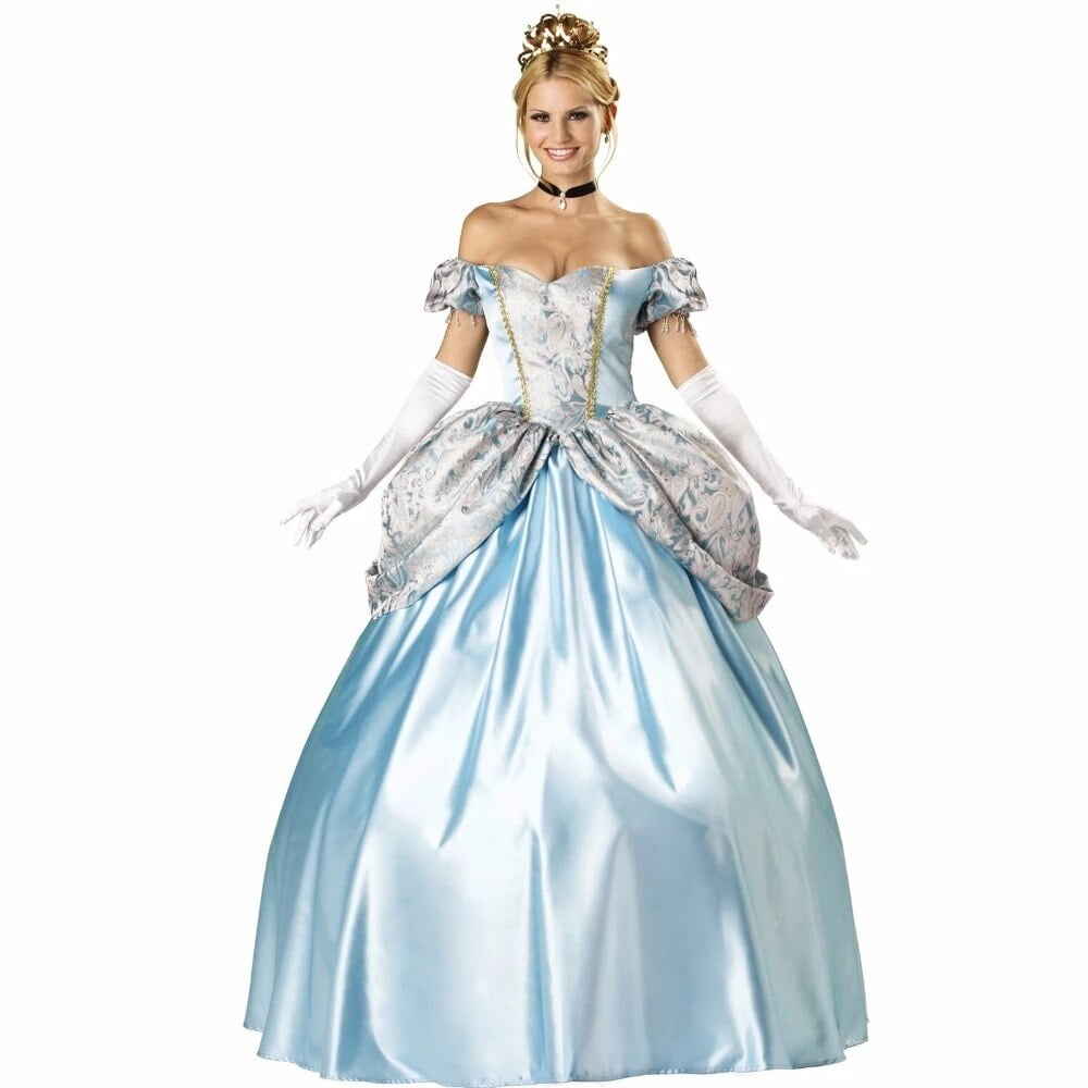 Amazon.com: Cinderella Costume for Cosplay Women Men festival Outfit  Halloween Christmas Carnival Party Uniform (Custom Made, Female Size) :  Clothing, Shoes & Jewelry