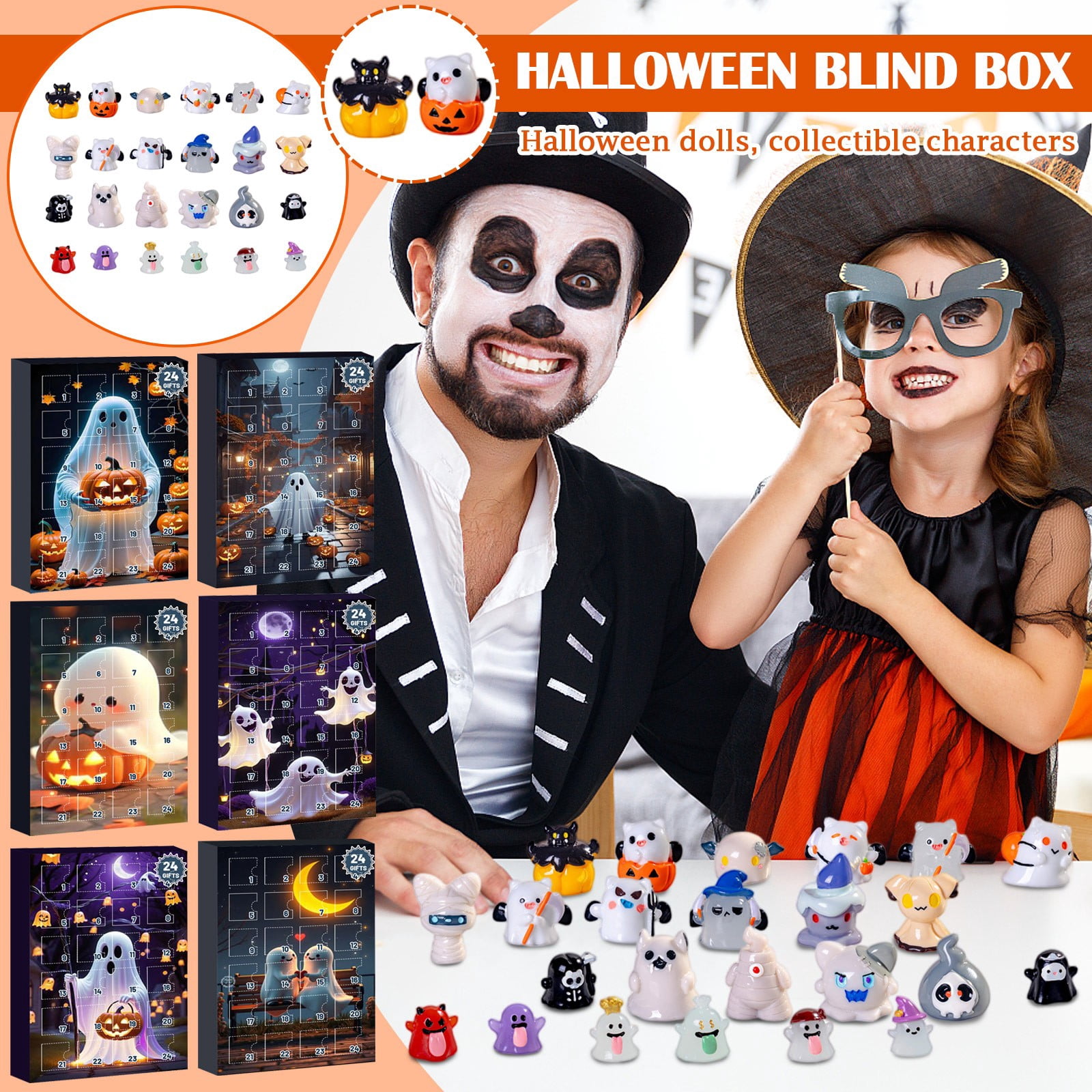 Halloween Advent Calendar 2024 With 24 Cute Squishy Toys, Spooky ...