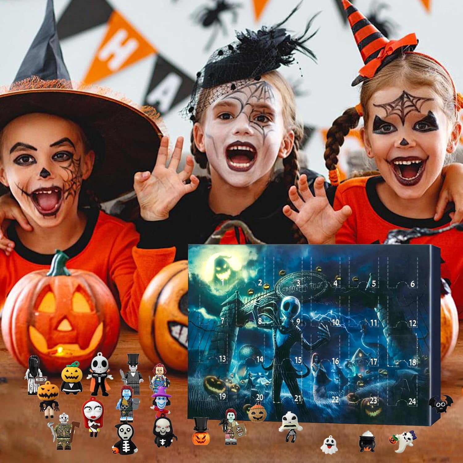 Halloween Advent Calendar 2024, Halloween Horror Movie Figures Advent ...