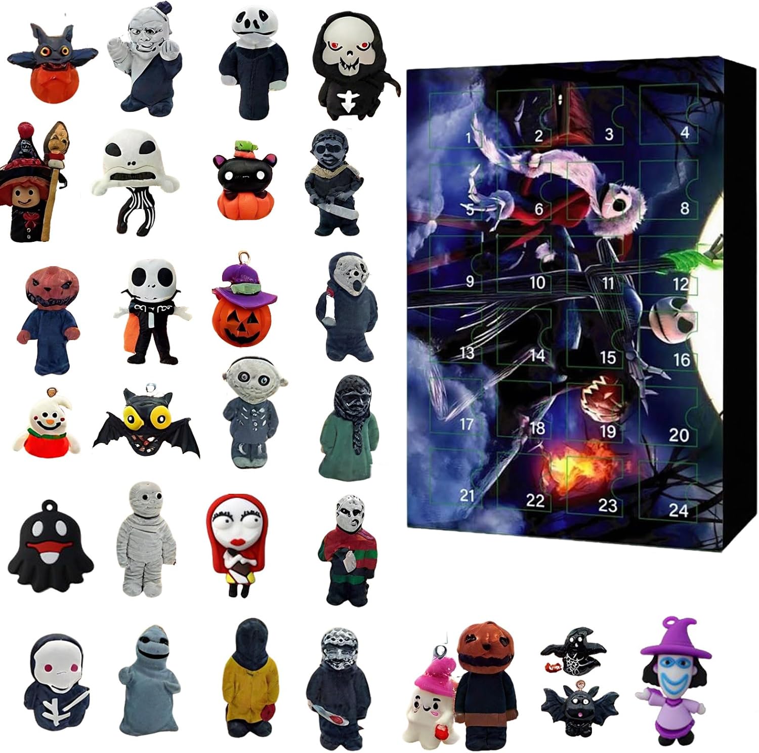 Halloween Advent Calendar 2025, Advent Calendar with 24 Collectible for ...