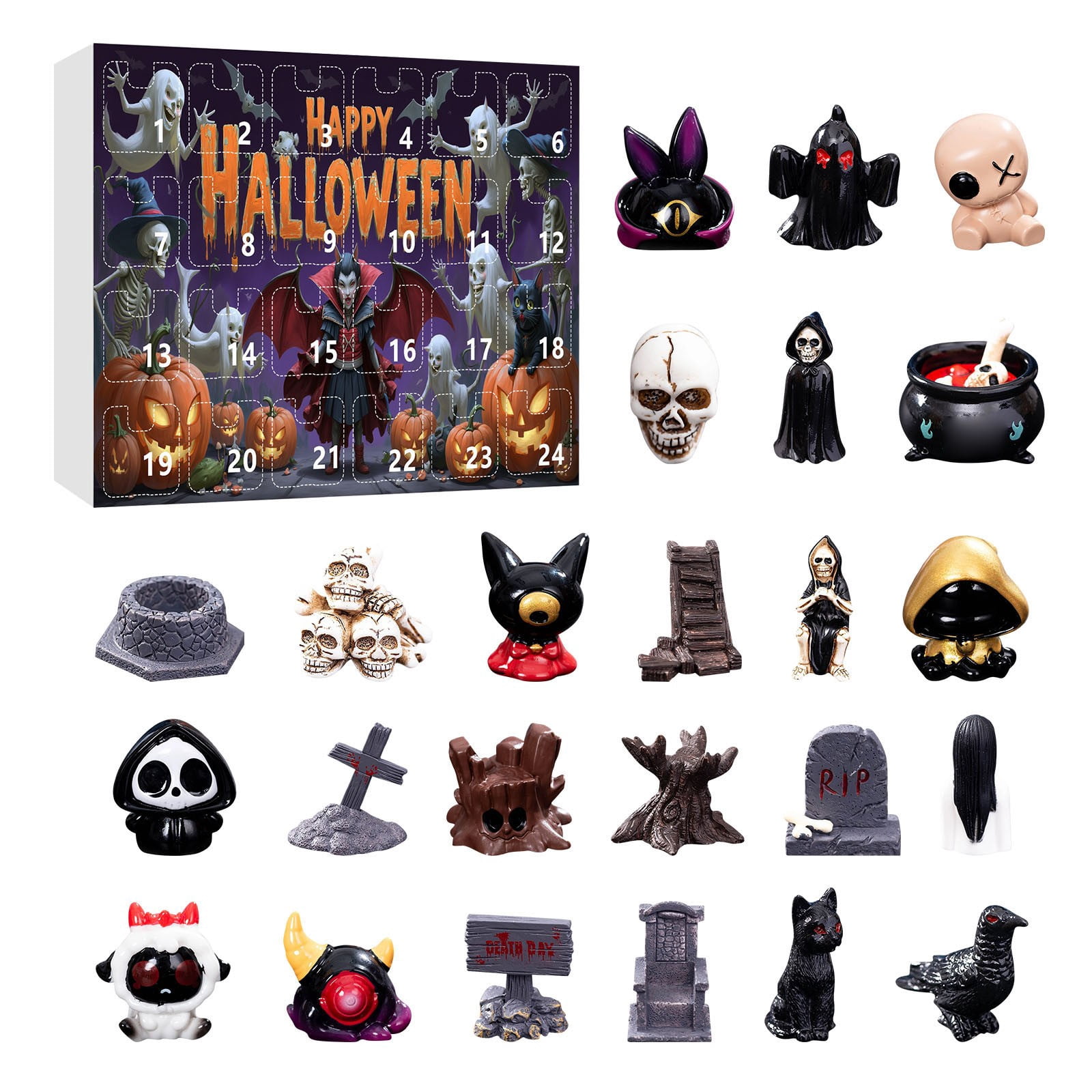 Halloween Advent Calendar 2025 Advent Calendar With 24 Collectible For ...