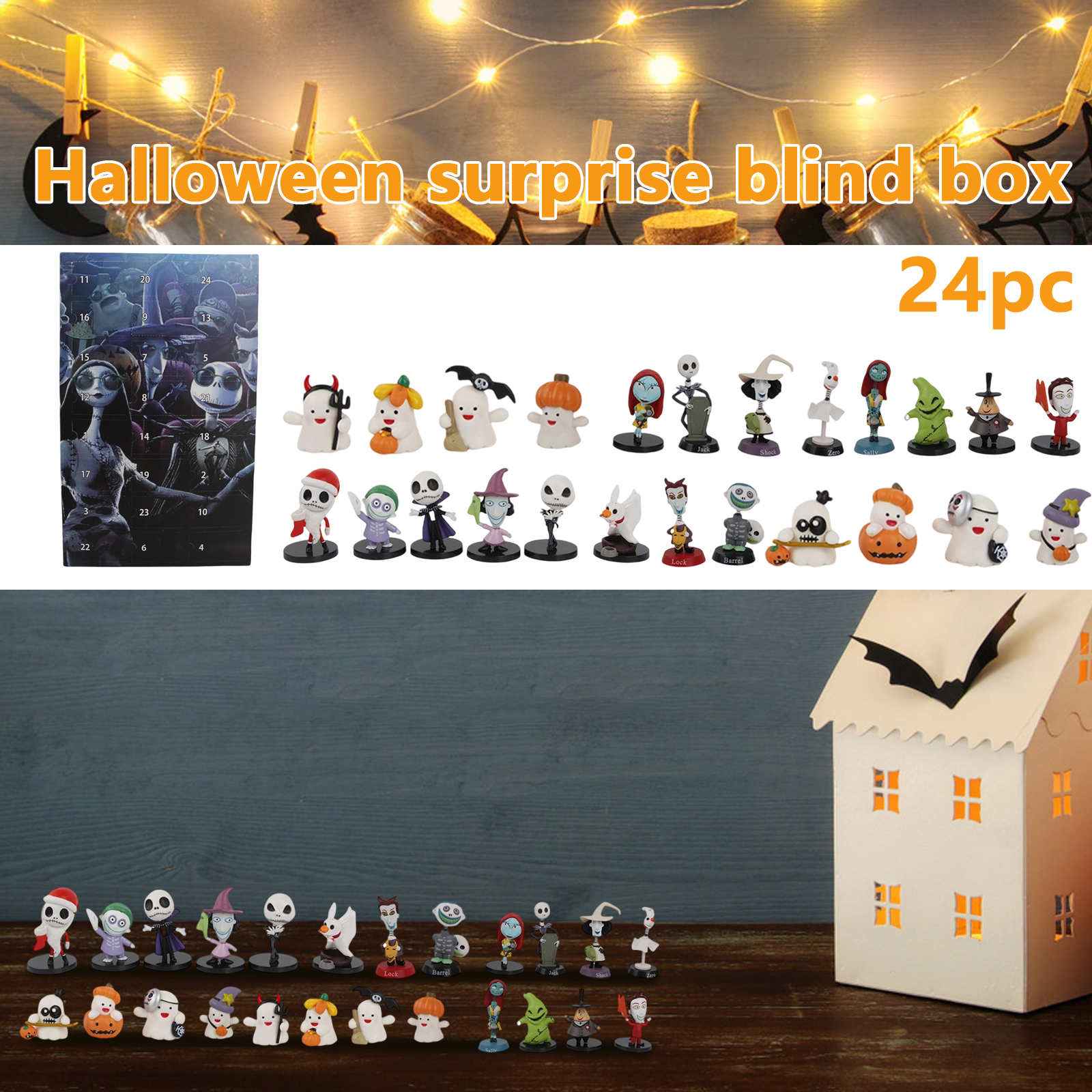 Halloween Advent Calendar 2025,Advent Calendar,with 24 Collectible for ...