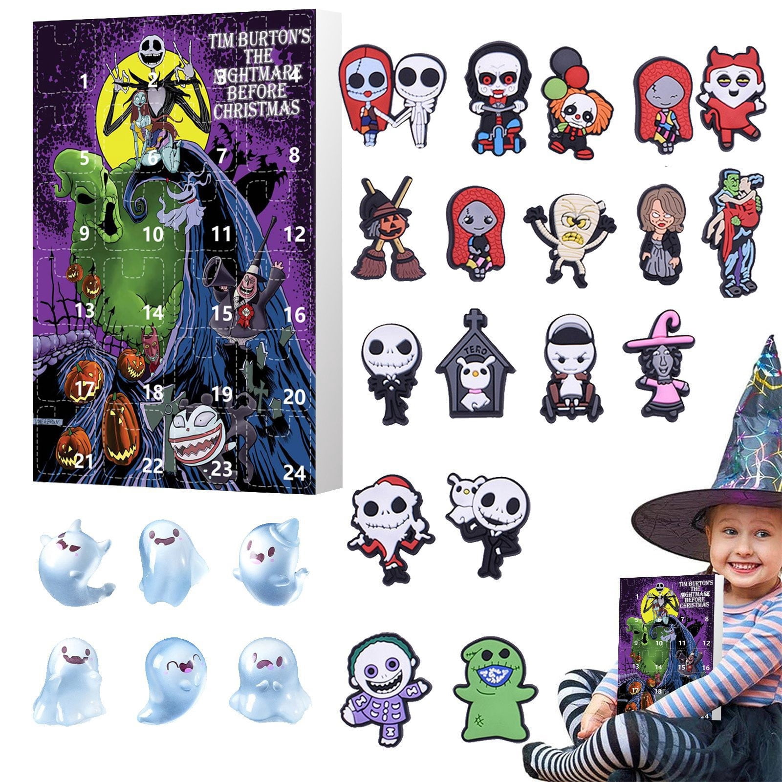 Halloween Advent Calendar 2025, Halloween Horror Plastic Figures Advent ...