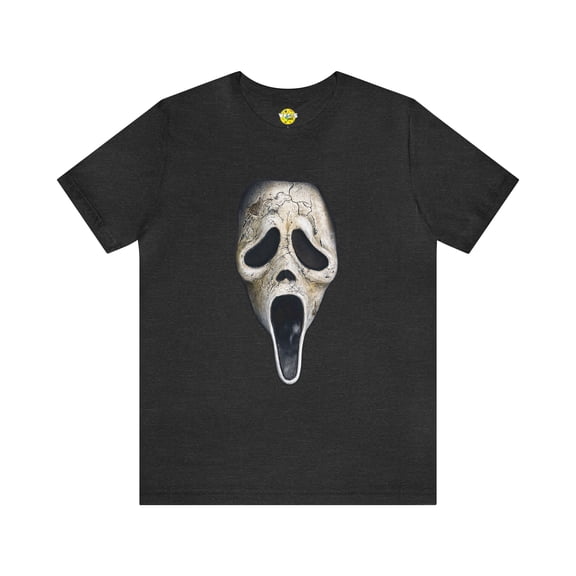 Halloween Aged Ghostface Mask Short Sleeve T-Shirt