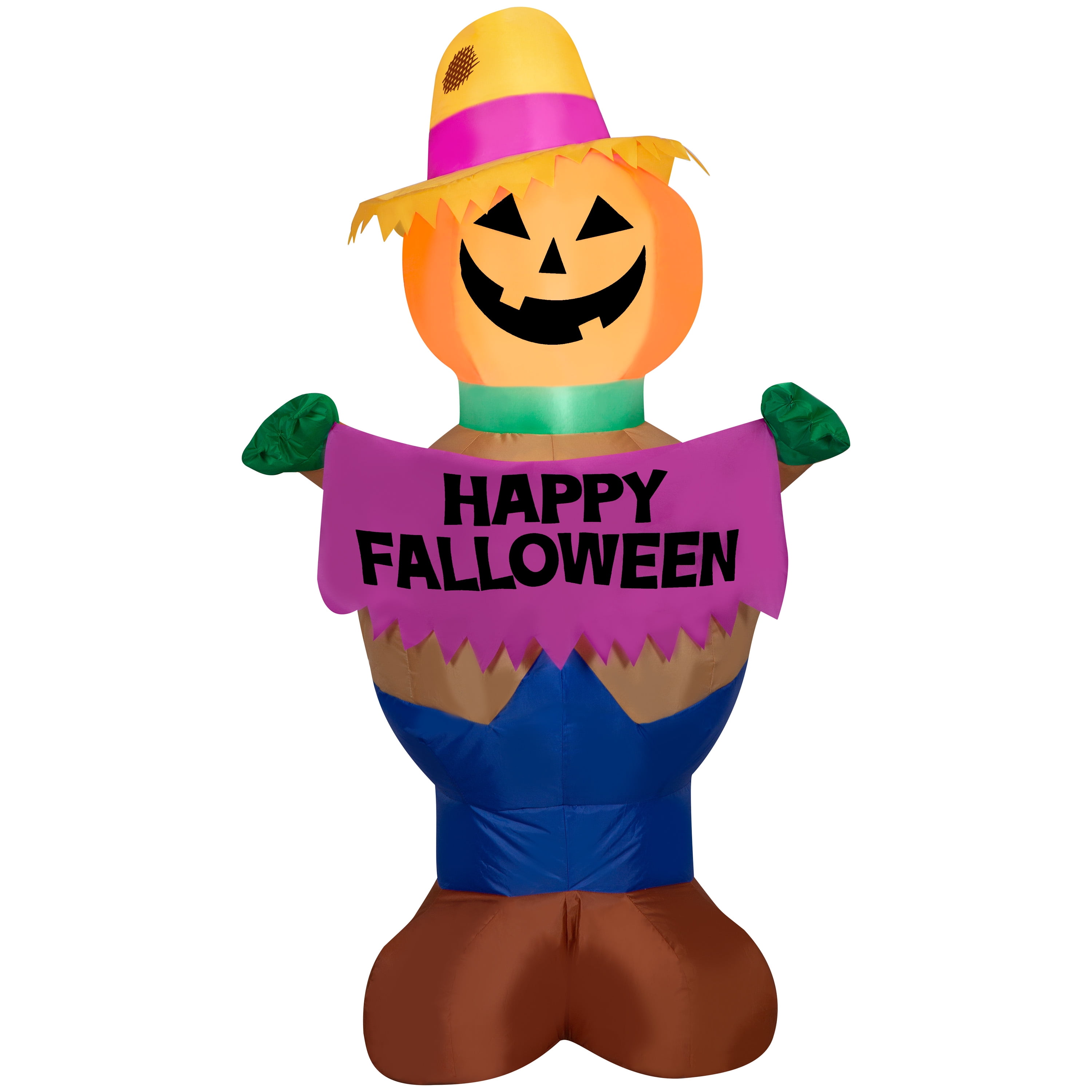Halloween Airblown Inflatable, Falloween Scarecrow Friend, 4', by Way