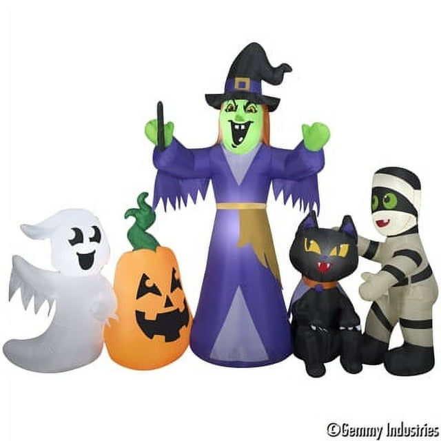 Halloween Airblown Inflatable Witch and Friends Colossal by Gemmy Industries