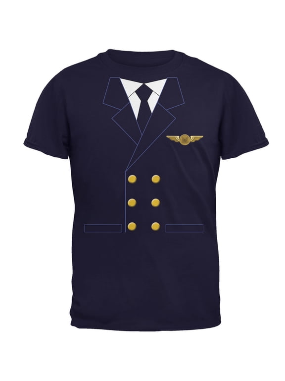 Halloween Airline Airplane Pilot Mens T Shirt