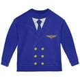 thumbnail image 1 of Halloween Airline Airplane Pilot Toddler Long Sleeve T Shirt, 1 of 1