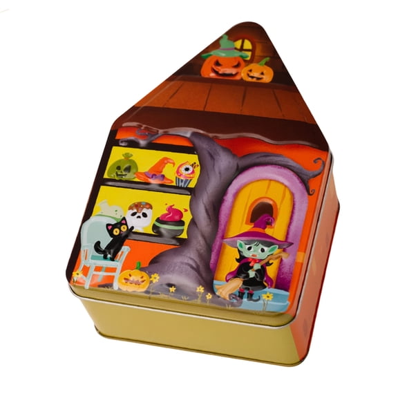 Halloween Alien House Iron Box Storage Container