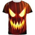 thumbnail image 1 of Halloween All Over JackOLantern Adult T-Shirt - Large, 1 of 2