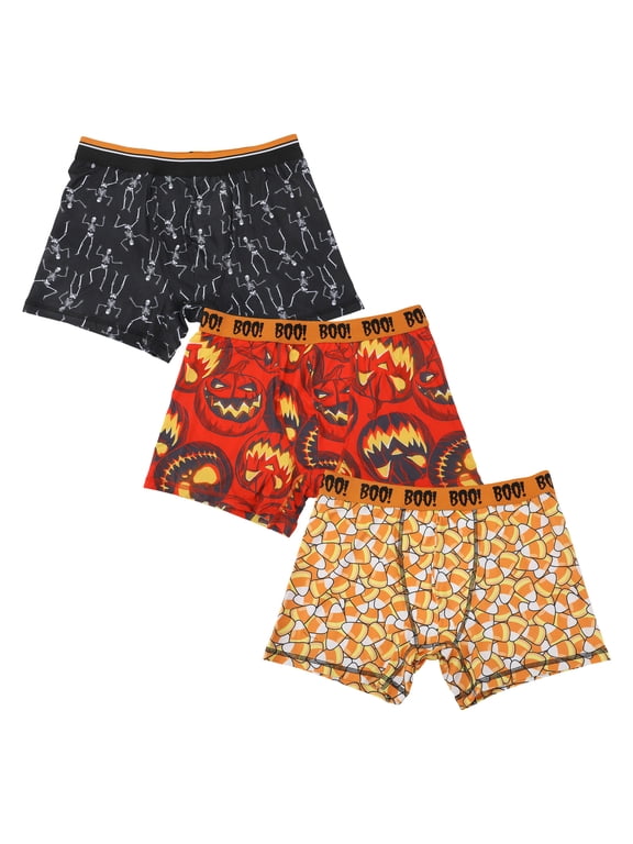 Halloween All-Over Prints Men's Boxer Briefs Multipack (3 Pack)-Small