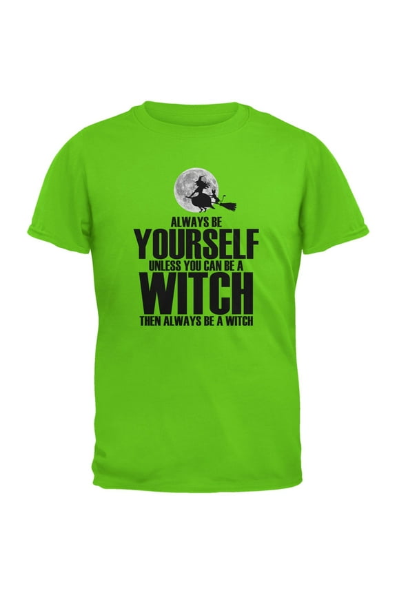 Always Be Yourself Witch Electric Green Youth T-Shirt